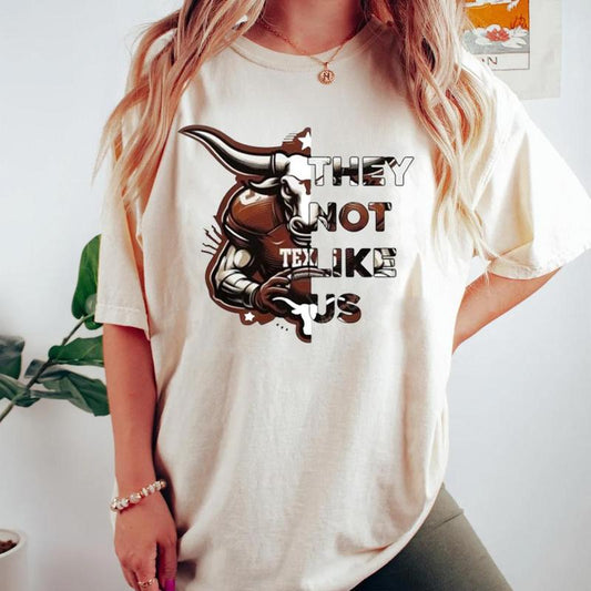 Texas Longhorns They Not Like Us Mascot T-shirt,football Season Shirt,football Shirt, Game Day Shirt,