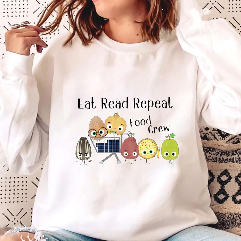 Eat Read Repeat Teacher T-Shirts, Cool Bean The Good Egg Summer Teacher Shirts, Bad Seed Smart Cookie Sour Grape Teacher Gifts, Food Crew Shirt, Teach
