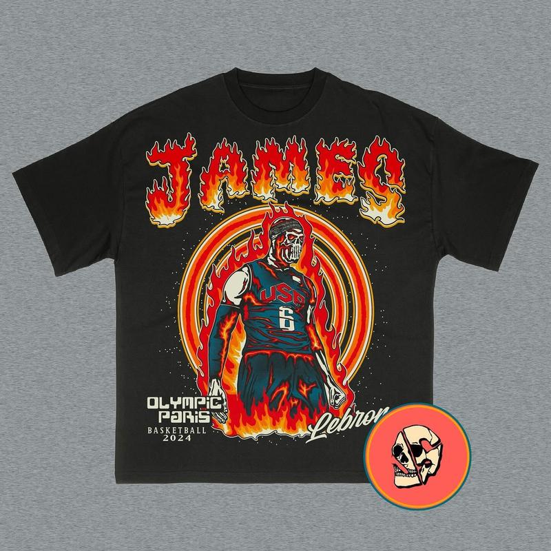 LEBRON JAMES Olympic 2024 Shirt, Basketball Shirt, Sport T-shirt, Unisex Crewneck Sport Classic T-Shirt, Gift For Him Her, Basketball Fans Clothing Co