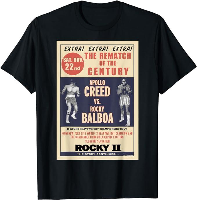 New Rocky Creed Vs Balboa Rematch Of The Century Poster T-Shirt
