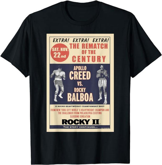 New Rocky Creed Vs Balboa Rematch Of The Century Poster T-Shirt