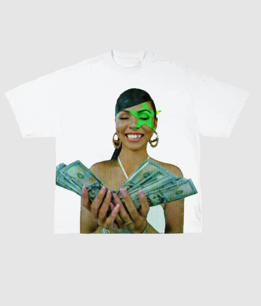 Bold Cash Clutching Tee - A Tribute to Mariah the Scientist’s Vibe