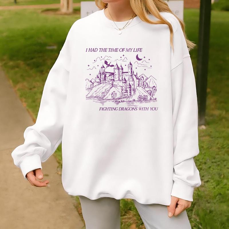 Long Live TshirtSweatshirtHoodie, Song Lyrics Fan Merch, Fantasy Dragon Crewneck Tshirt, All the Magic we Made Sweatshirt, Fighting Dragons With You S