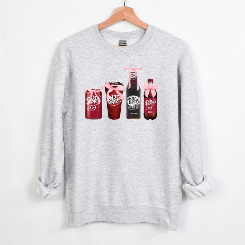 Dr Pepper Crewneck Sweatshirt - From Casual To Formal - Dynamic Prints - Unisex Designs