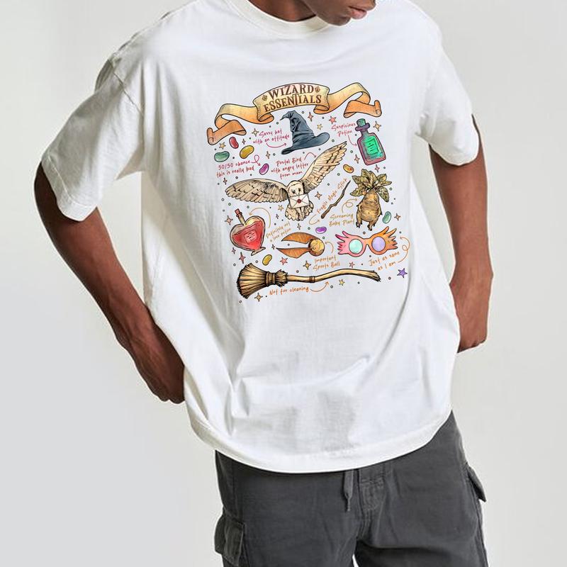 HP Iconic Quotes Unisex Sweatshirt, Hogwarts Hoodie, Harry T-Shirt, Cotton Relaxed Fit Sweaters Pullover potterhead gift