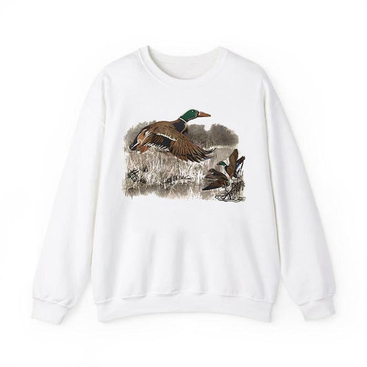 Mallard Duck Retro Unisex Sweatshirt , For Men, For Women