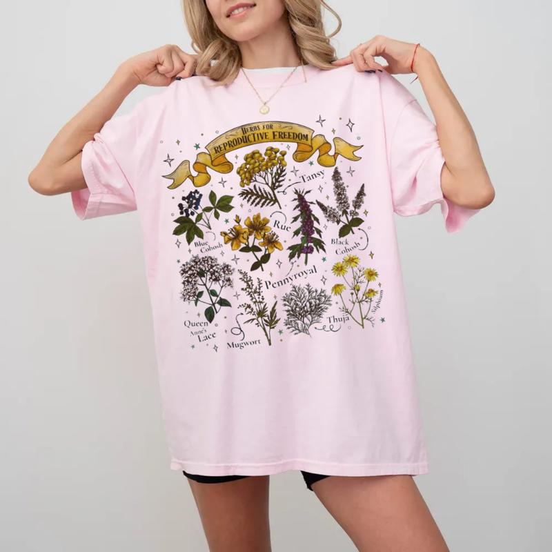 Herbs For Reproductive Freedom Shirt, Reproductive Rights Women's Rights Shirt, Feminist Tshirt, Unisex Short Sleeve Tee