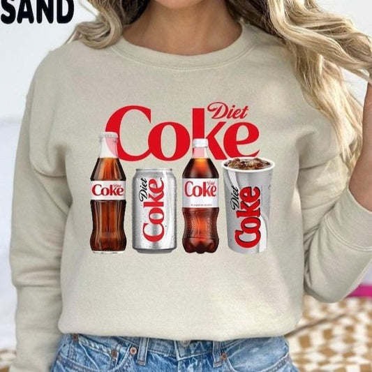 Diet Coke Sweatshirt HoodieT Shirt , Diet Coke Lover Sweatshirt, Funny Coke Shirt, Coke Lover Sweater, Coke Long Sleeve, Diet Coke Shirt, Party Christ