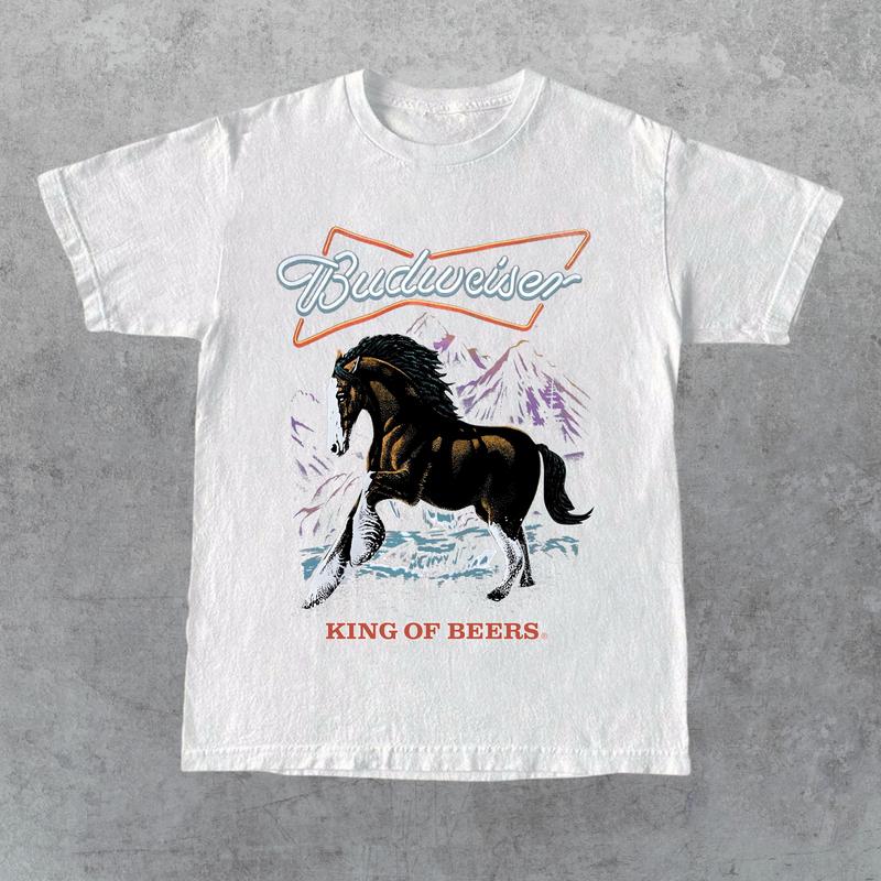 Budweiser King of Beers T-shirt, Gift for Her, Gift for Him, Gift for Friend