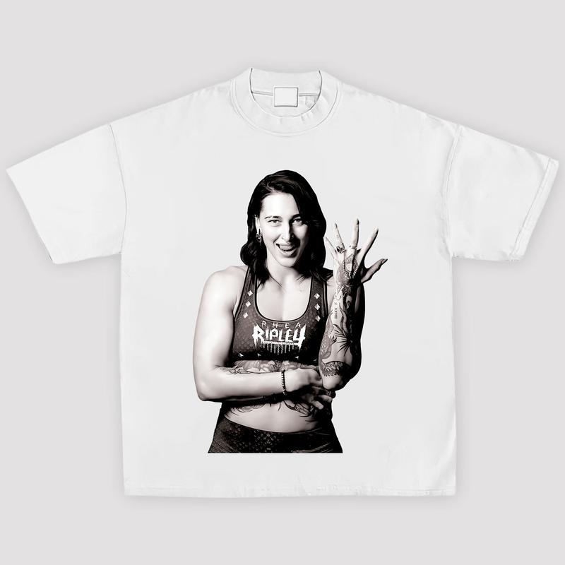 RHEA RIPLEY NEW TEE, Wrestling Tee, WWE Tee, Wrestling Gift, Sports Shirt, Gift for Him Gift For Her Streetwear Hoodie Sweatshirts