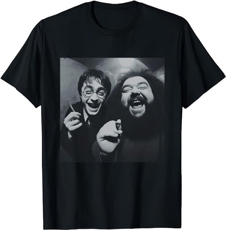 Harry Potter & Hagrid Little High In Hogwarts T-Shirt Crewneck Classic