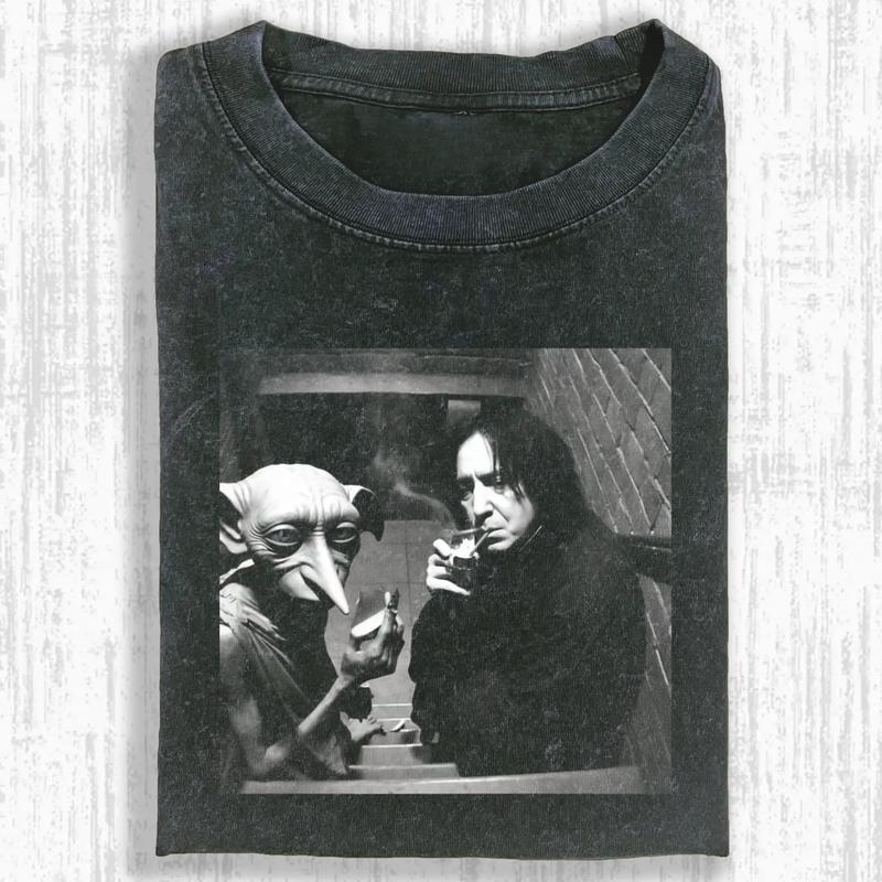 Funny shirt, Meme shirt, Harry Potter Tee. Humorous Snape and Dobby, Fans of the Wizarding World and Quirky Apparel, Tops