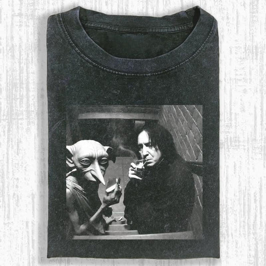 Funny shirt, Meme shirt, Harry Potter Tee. Humorous Snape and Dobby, Fans of the Wizarding World and Quirky Apparel, Tops