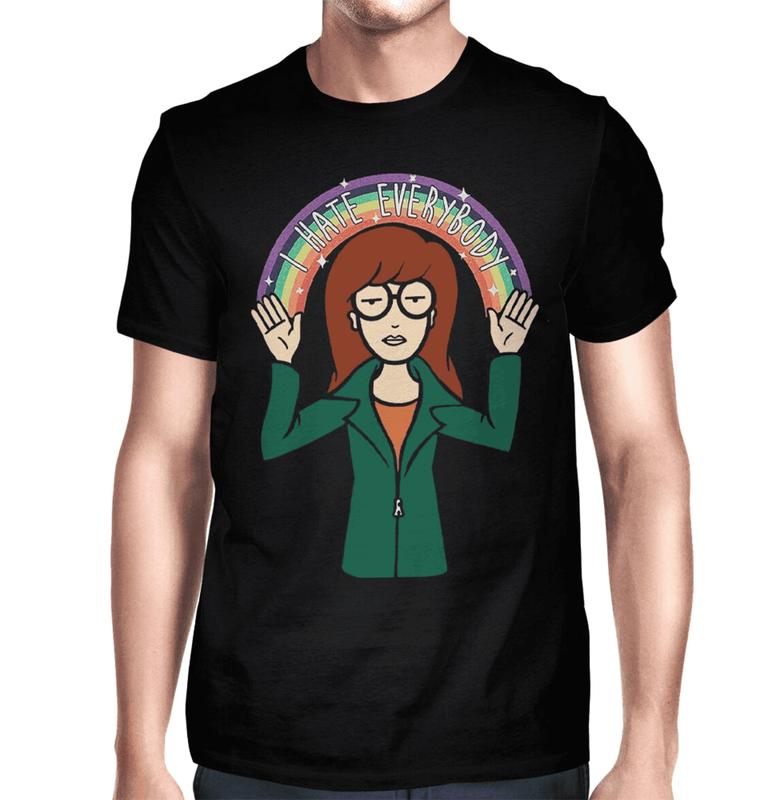 Daria I Hate Everybody T-Shirt, Daria Morgendorffer Tee, Men's Women's All Sizes, Shirt For Men And Women
