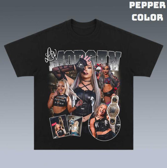 VINTAGE TEE  LIV MORGAN, Prints Vintage T-Shirt, Wrestler Shirt, WWE Shirt, Graphic Tee, Unisex T-Shirt, Gift All Top Menswear Underwear