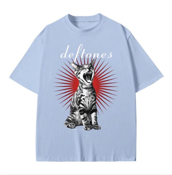 Rare!! Deftones Shirt Vintage Deftones Cat Album Punk T Shirt Vintage Band Tee Cotton Menswear