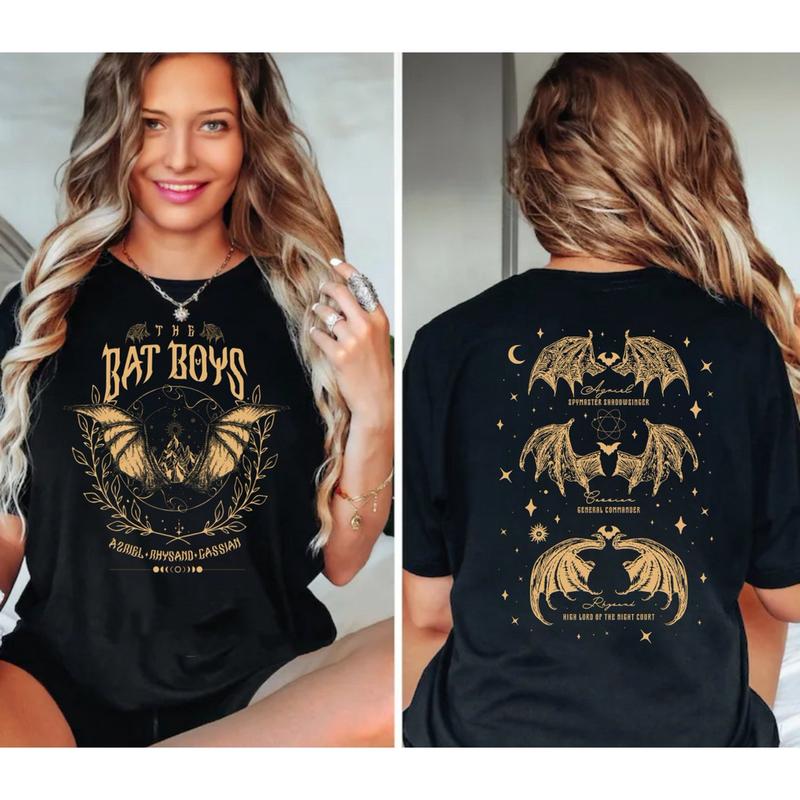 The Bat Boys Shirt, The Night Court Acotar Shirt, Acotar the Bat Boy Cotton Fabric