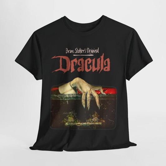 Vintage Dracula TShirt, Movie Poster Vampire Shirt Cotton Fabric