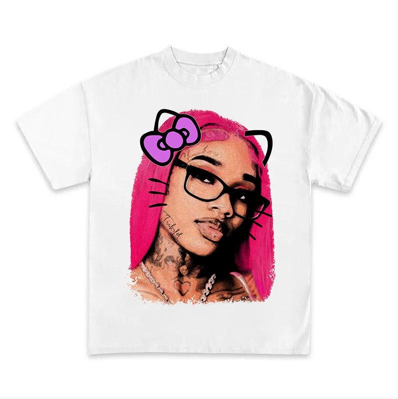 Sexyy Kitty Pink Shirt, Hello Red Gift Fan S-3xl