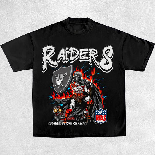 Raiders Shirt, Vintage 90s Unisex Football Tees, Football T-Shirts, Sports Shirt, Game Day Tee, Football Fan Gifts Streetwear