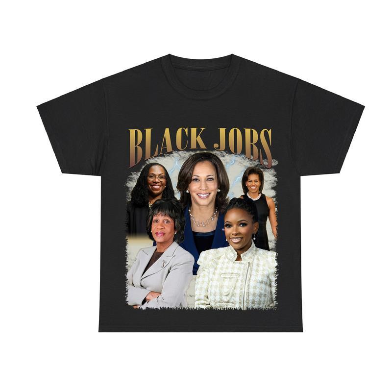 Black Jobs Shirt, Kamala Harris 2024 T-Shirt, Democrat Shirt, Election Shirt, Madam President Shirt, Unisex Cotton Shirt Menswear Top