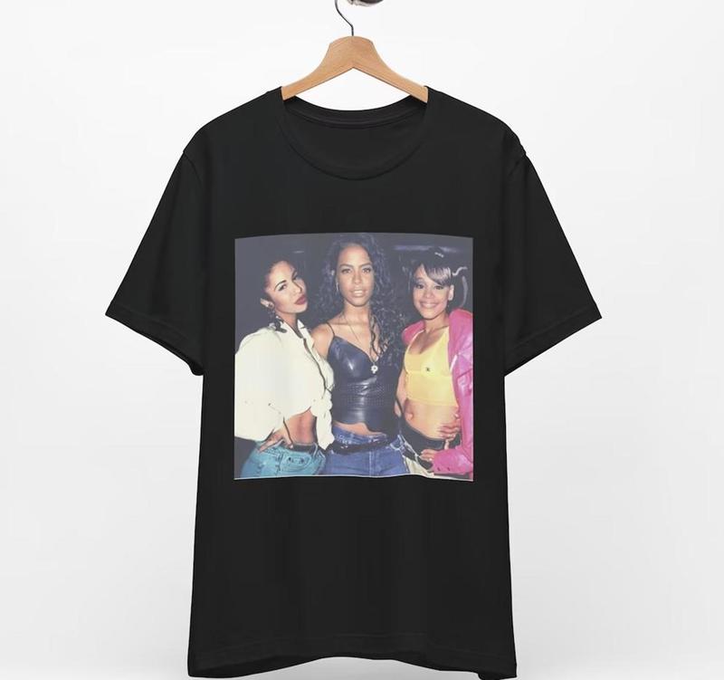 Selena Aaliyah and Left-Eye Tee Vintage 90s Graphic T-Shirt LZ04K