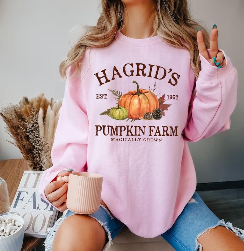 Hagrid's Pumpkin Patch Sweatshirt, Pumpkin Patch Shirt, Retro Halloween T-Shirt, Fall Sweatshirt, Wizard Tee, Autumn Fall Halloween Thanksgiving Sweat