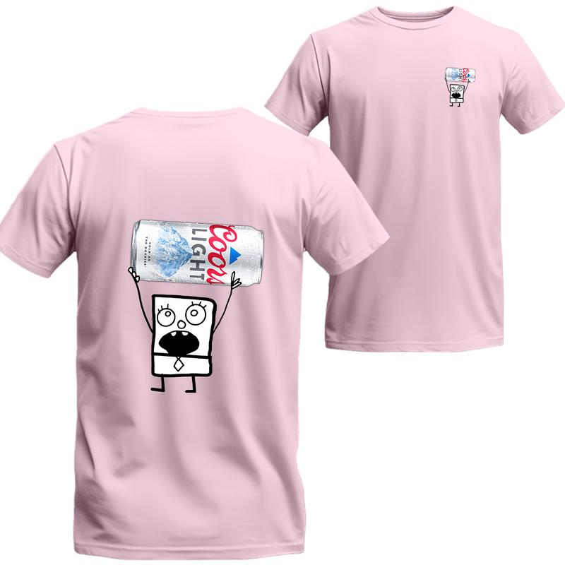 Doodlebob Coors Light Unisex T-shirt, Coors Short Sleeve Tee, Unisex Shirt, Menswear Top, beer shirt, drinking shirt