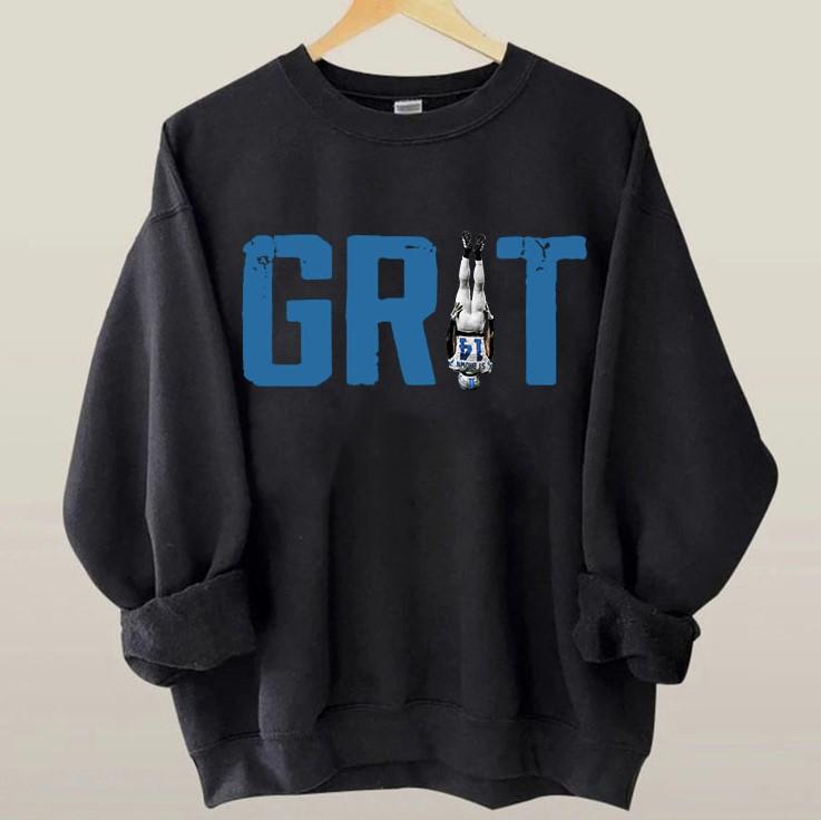 GRIT Amon-Ra St Brown Sweatshirt, Detroit Football Crewneck, Game Day Amon-Ra St Brown Shirt