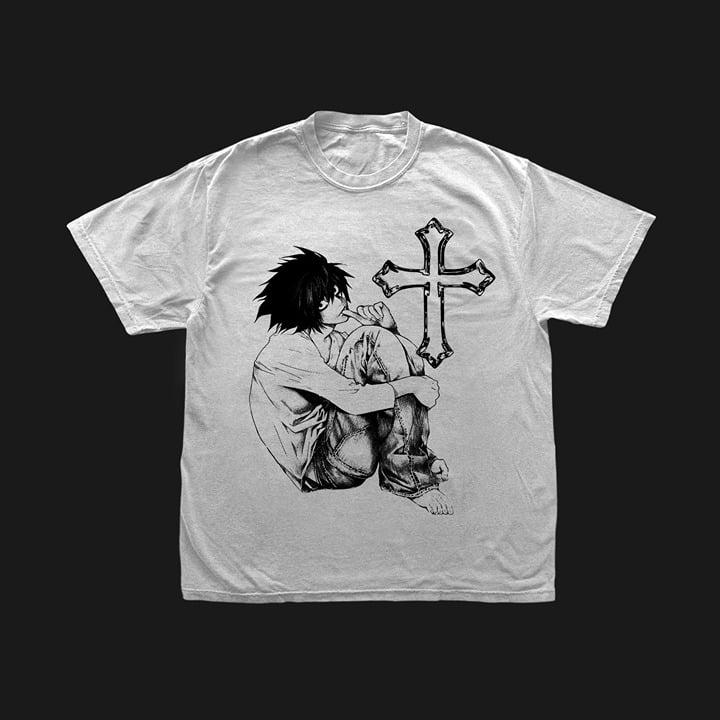 Death Note Ryuk, Shinigami, Light Yagami, Ryuk, Anime Merchandise, Japanese Anime T-Shirt Cotton Fabric Cotton Fabric