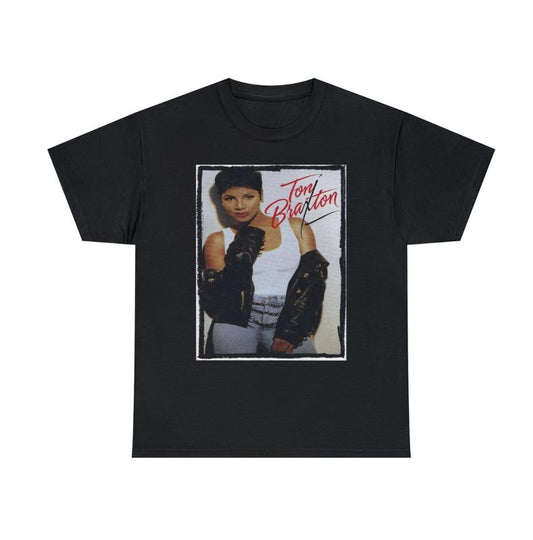 Toni Braxton Unisex Heavy Cotton Tee Menswear Top Underwear Streetwear Tshirt Man Tropical Crewneck Shortsleeve Round Neck Casual
