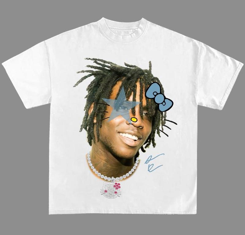 Hello Chief Kitty Keef Military Blue Super Star Rap Tee Classic Cotton Unisex