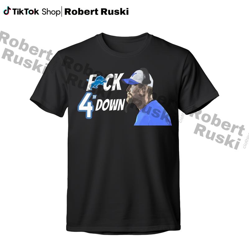 F 4th Down CampbeII Unisex T-Shirt, Dan Lion Football Shirt, Gift For Lion Fan