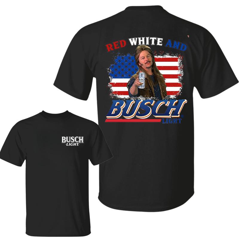 Busch Light -Beer- Joe Dirt Red White and Busch Light Tee, Joe Dirt Merica July 4th Shirt, Joe Dirt 4th of July, Merica Independence Day Shirt, Casual