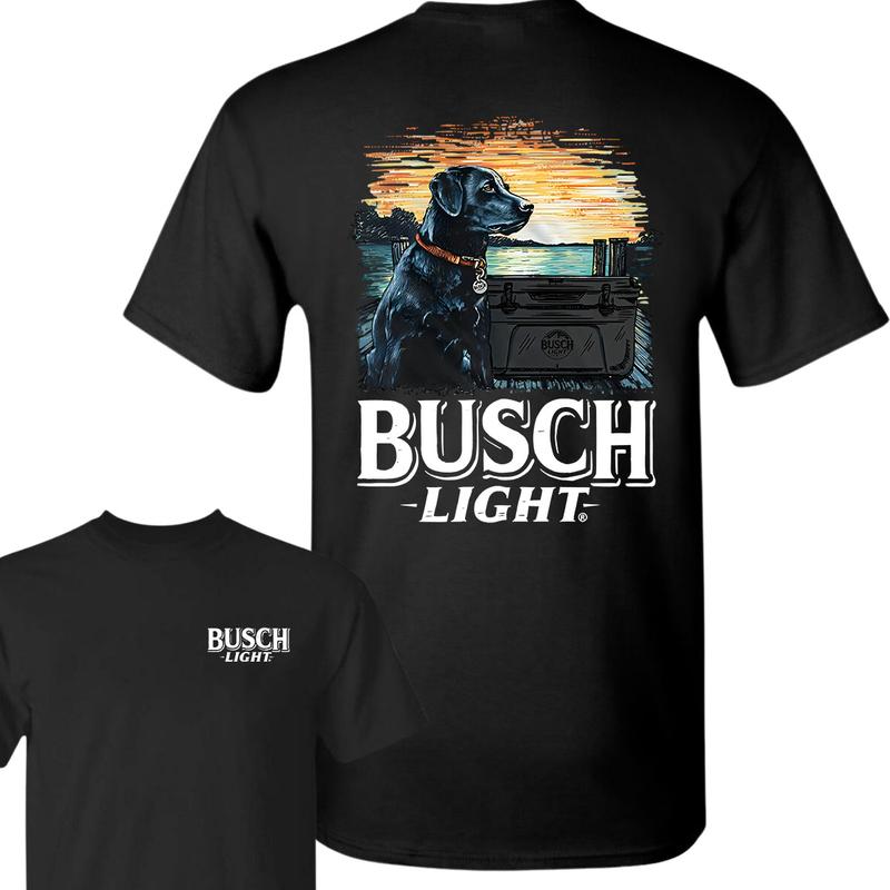Busch Light Man's Best Friend T-Shirt, 2 Sides T-Shirt, Full Color, Unisex T-Shirt, For Men, For Women
