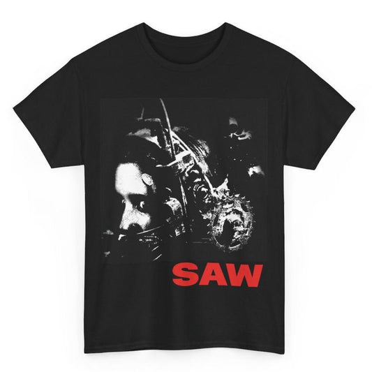 Saw Reverse Bear Trap movie Tee, Saw H0rr0r Movie Menswear Cotton Tshirt Streetwear