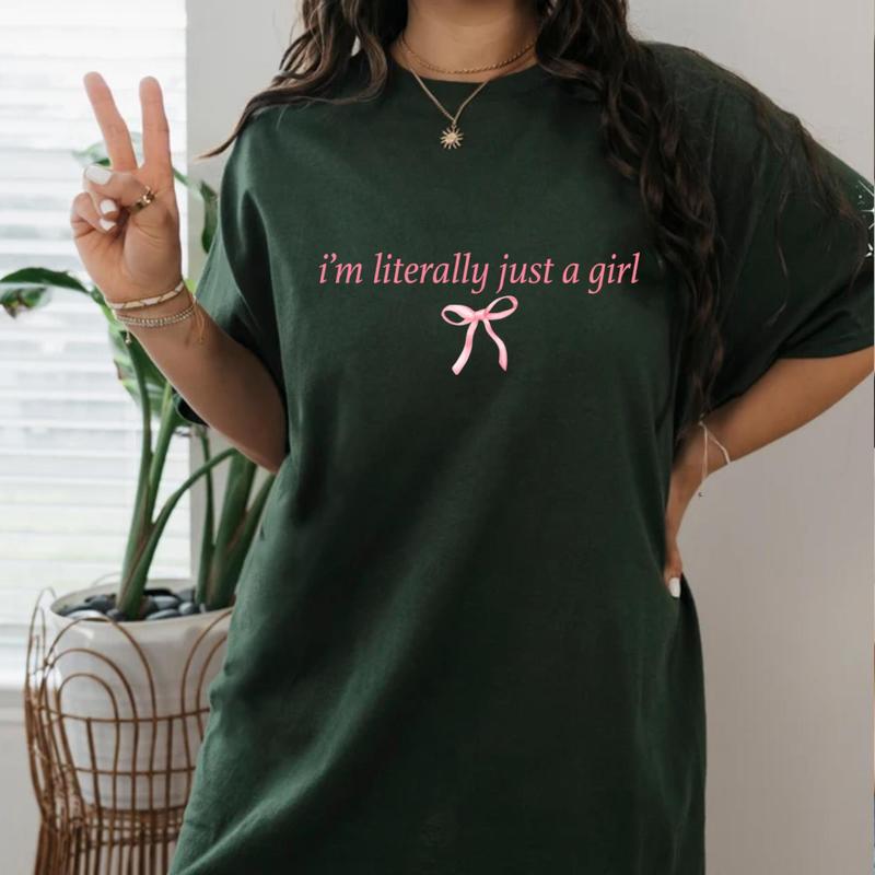 I'm Literally Just A Girl Shirt, Girly Girl Shirt, Cute Girl Gifts, Girly Graphic Tee, Funny Girl Gifts, Girl Meme Shirt, Friend Gifts, Sweatshirt, Ho