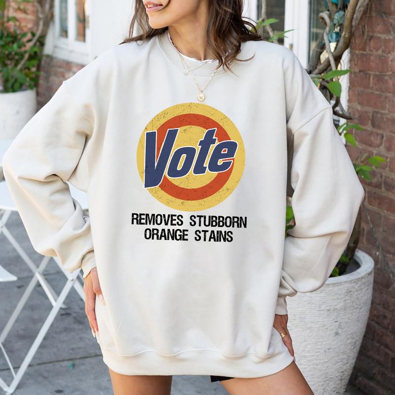 Vote Shirt, Anti Trump T-shirt, Vote Removes Tshirt, Kamala Harris Shirt, Election 2024, Harris 2024 Tee, Vote Removes Stubborn Orange Stains, Anti Tr