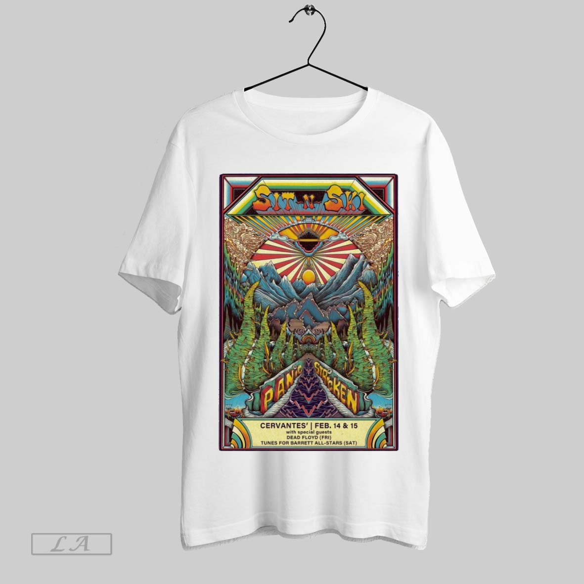 Panic Stricken Cervantes Masterpiece Ballroom Feb 14 15 2025 Denver Co Tour Poster T Shirt