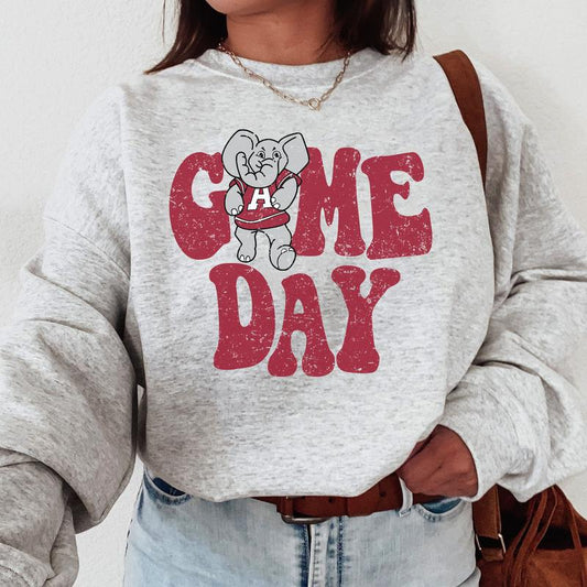 Alabama Crimson Tide Vintage College Game Day Football NCAA Sweatshirt, Vintage Sweatshirt NCAA, Classic Sport Sweatshirt, Gifts For Football Fan Spor