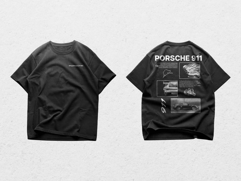 Porsche 911 Heritage Streetwear T-Shirt Elevate Your Style with Comfort and Legendary Design Casual Cotton