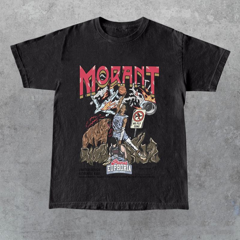 PE Ja Morant Planet Euphoria Shirt, 90s Unisex Streetwear Tee