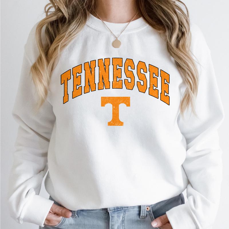 Tennessee Volunteers Vintage NCAA Sweatshirt, Unisex Tennessee Football Shirt, Crewneck Gift for Men and Girls, Cotton Pullover, Classic Sport