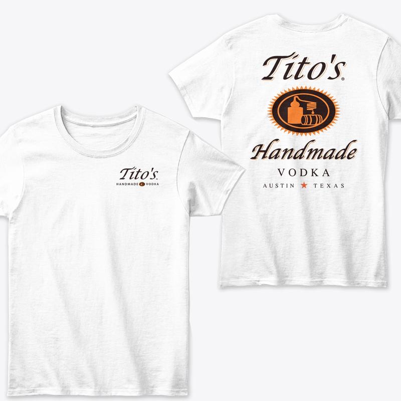 Tito's Hand Made Vodka T-shirt, 2 Sides, Tito's Shirt, Unisex Short Sleeve For Men, For Women planbtwistedtea Menswear Top