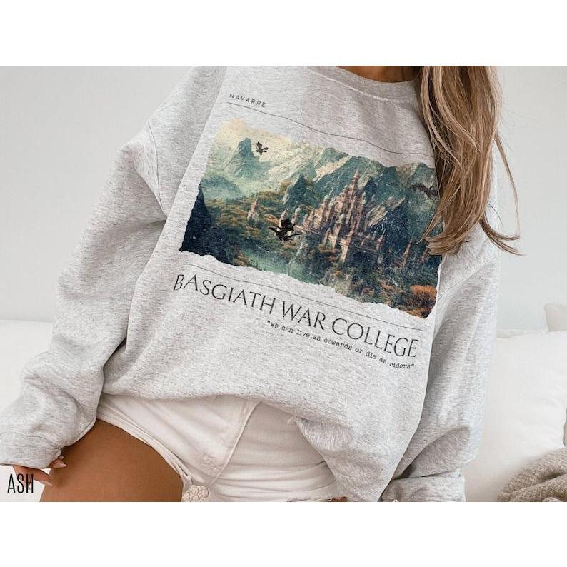 Fourth Wing Sweatshirt (OFFICIALLY LICENSED) Basgiath War College Sweatshirt, Iron Flame Crewneck Sweater, Fourth Wing Merch, Xaden Riorson