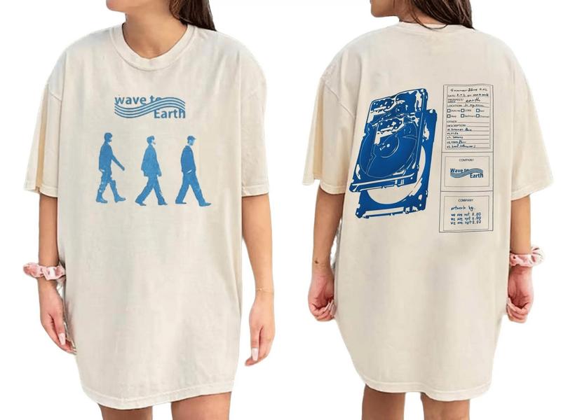 Wave To Earth Kpop T-Shirt Crewneck Cotton, Unisex Cotton Tees