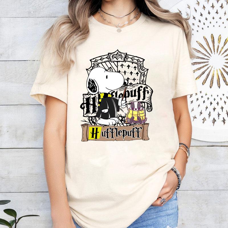 Wizard Snoopy Hogwarts Houses Shirts , Harry Potter Sweatshirts, Bookish Shirt