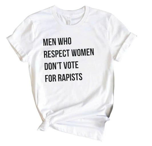 Men Who Respect Women Don't Vote for Shirt, Anti Trump Tshirt - Sweatshirt - Hoodie