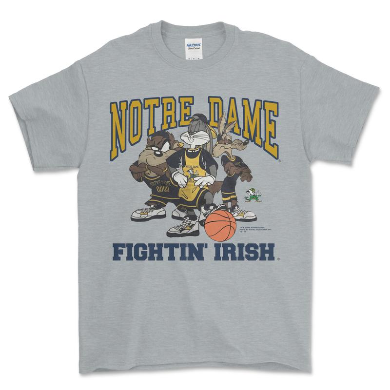 1994 Notre Dame Fightin' Irish Looney Tunes T-Shirt, graphic vintage sports tees for men