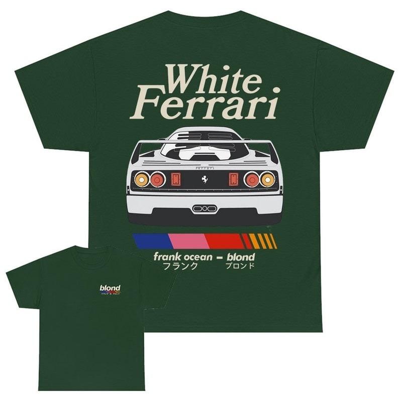 Frank Ocean BLOND WHITE FERRAR Blond album T-shirt blond album